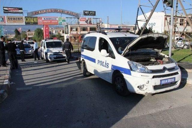 İzmir’de Şüpheli Araç Paniği: 2 Polis Yaralandı