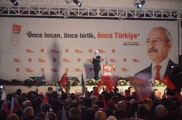 Chp Genel Başkanı Kılıçdaroğlu Çorlu’da 1