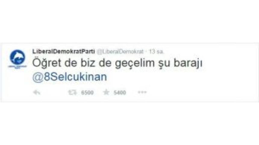 Ldp, Se&ccedil;im &rsquo;barajı&rsquo; İ&ccedil;in Sel&ccedil;uk İnan&rsquo;a Başvurdu