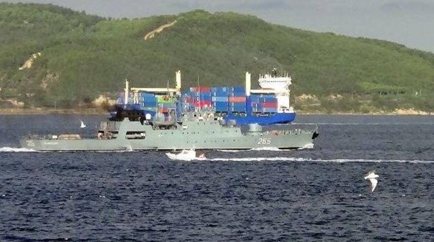 Romanya Savaş Gemisi &Ccedil;anakkale Boğazı&rsquo;ndan Ge&ccedil;iş Yaptı