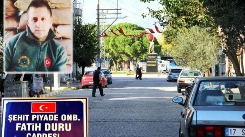 Şehit Duru&rsquo;nun Adı Memleketinde Bir Caddeye Verildi