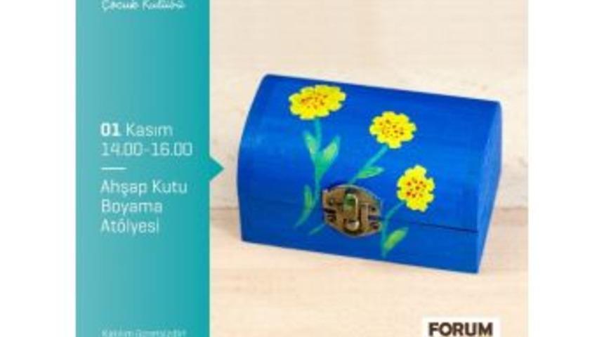 &Ccedil;ocuklar Ahşap Boyamayı &Ouml;ğrendi