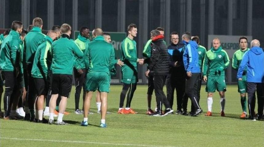 Bursaspor&rsquo;da Hamzaoğlu İlk Antrenmanına &Ccedil;ıktı