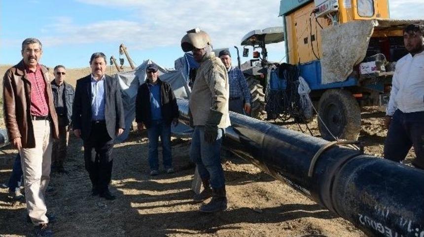 Başkan Eser, Doğalgaz &Ccedil;alışmalarını İnceledi