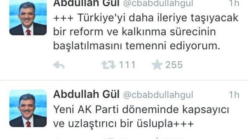 Abdullah G&uuml;l: &ldquo;ak Parti&rsquo;yi Bu Başarıdan Dolayı Tebrik Ediyorum&rdquo;