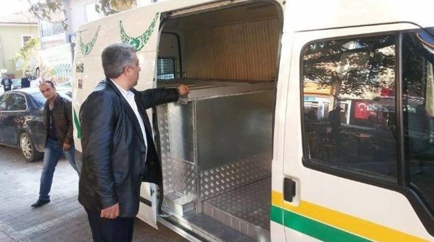 Hisarcık Belediyesi&rsquo;ne Morglu Cenaze Nakil Aracı