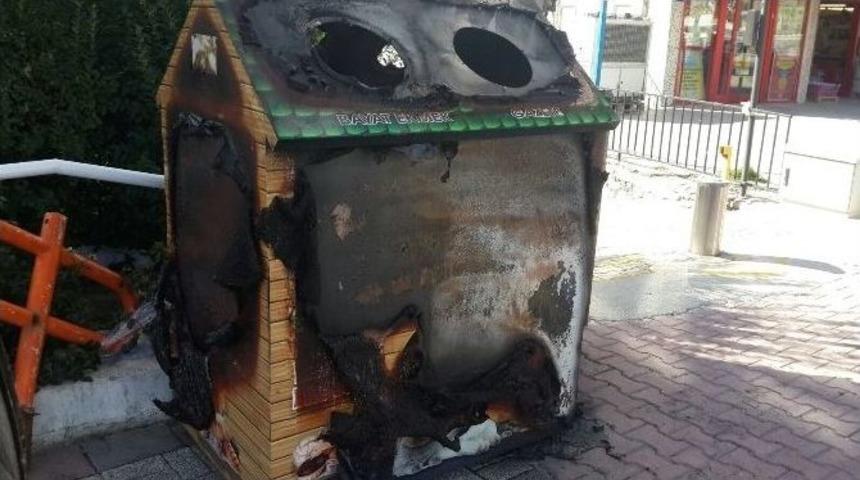 B&uuml;y&uuml;k&ccedil;ekmece&rsquo;de Hayvanlar İ&ccedil;in Kurulan Kumbaraları Yaktılar