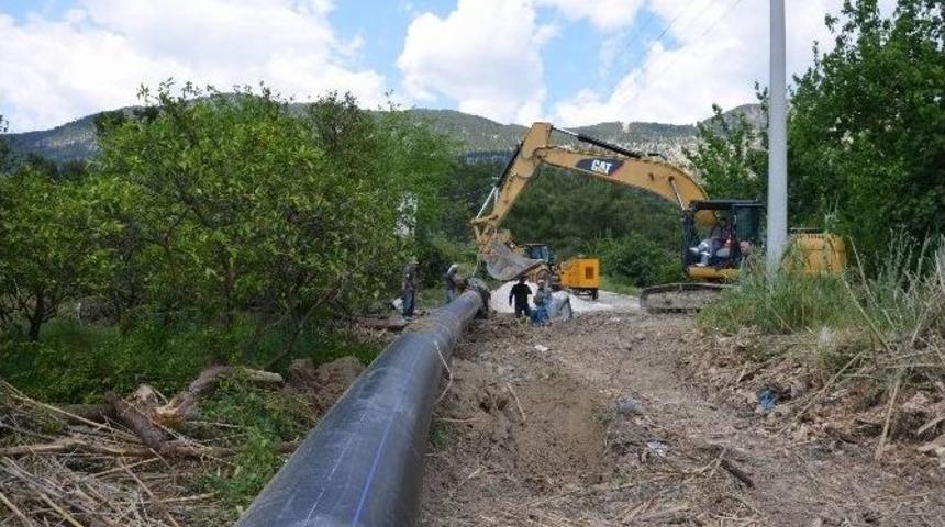 Belenobası Sulaması İnşaatının Y&uuml;zde 90&rsquo;ı Tamamlandı