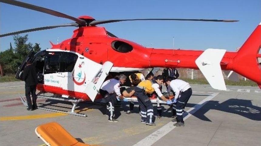 Ormanda Yılanın Soktuğu Gencin Yardımına Ambulans Helikopter Yetişti