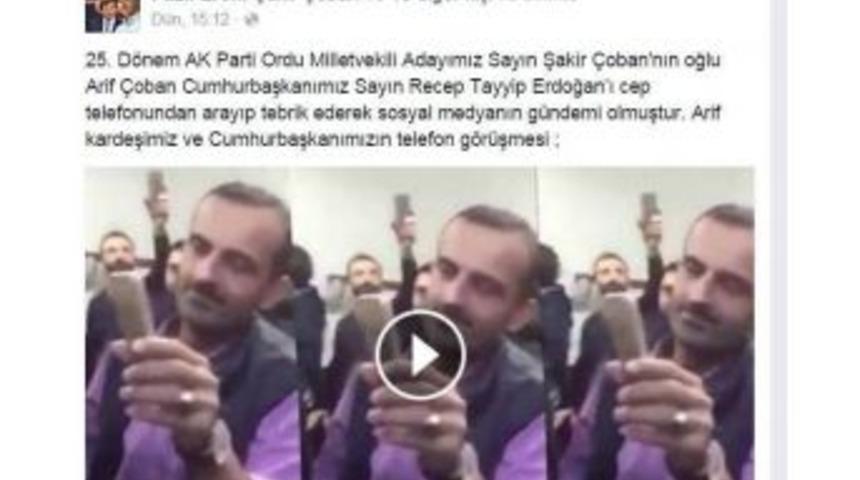 Cumhurbaşkanını Arayan Kahveci Gen&ccedil;, Ak Partili Adayın Oğlu &Ccedil;ıktı