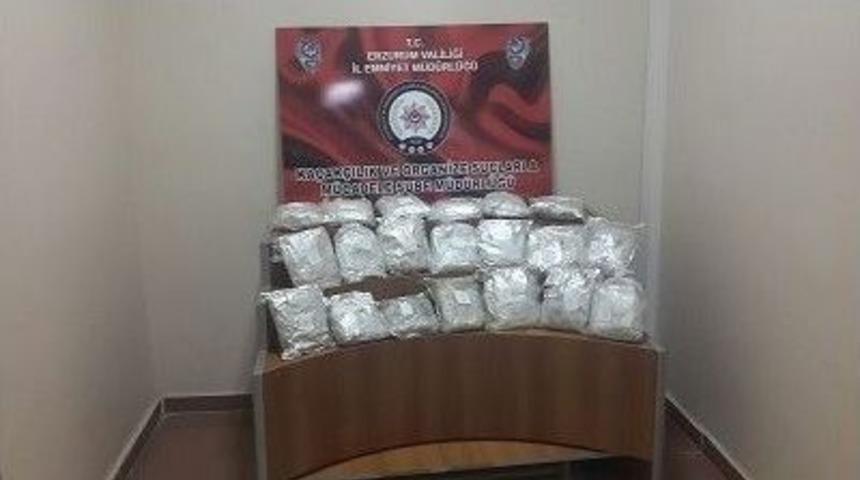 Erzurum’da 21 Kilo Eroin Ele Geçirildi