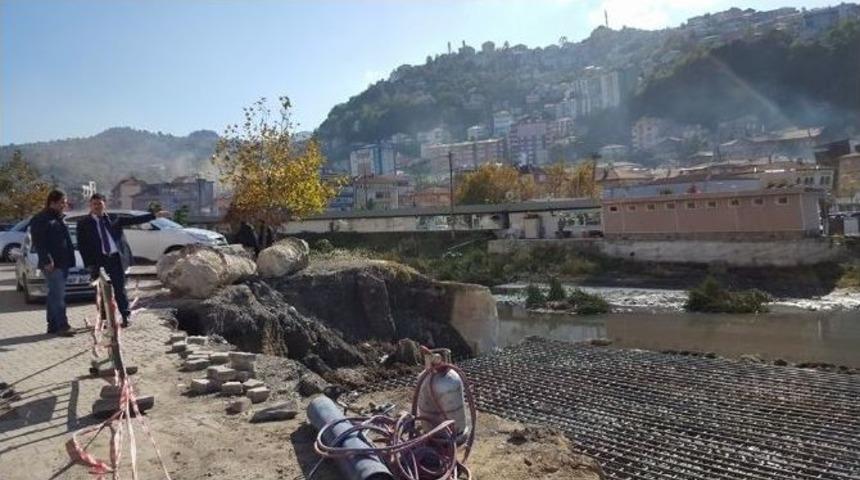 Kozlu&rsquo;da K&ouml;pr&uuml; İnşaatında Sona Gelindi