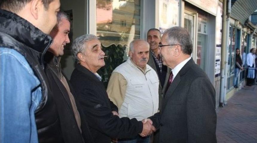 Vali Yaman Esnafı Ziyaret Etti