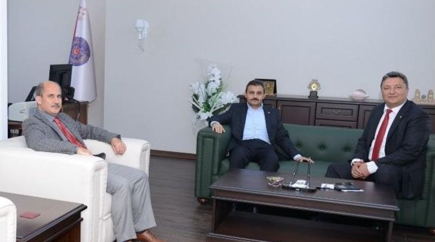 Başkan K&uuml;lc&uuml;&rsquo;den Emniyet M&uuml;d&uuml;r&uuml; Kolcu&rsquo;ya Ziyaret