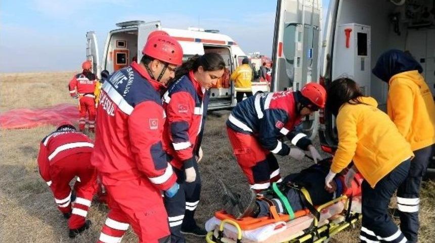 Havalimanında Kurtarma Tatbikatı Yapıldı