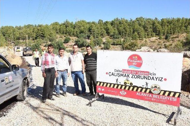 Alanya Saburlar’da Asfalt Sevinci