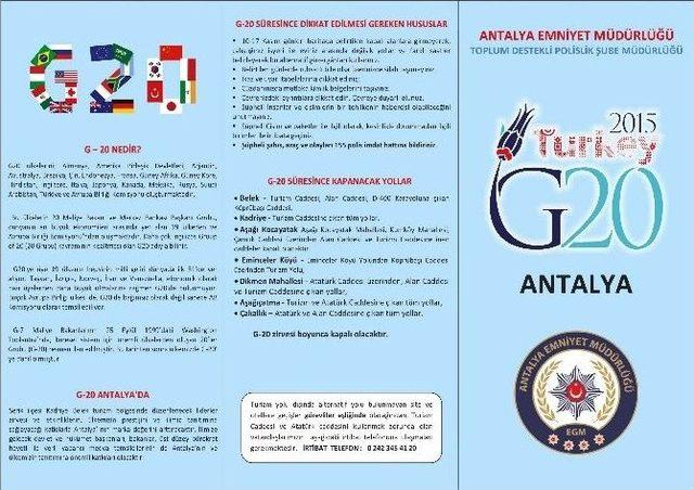 Antalya’da G20 Tedbirleri