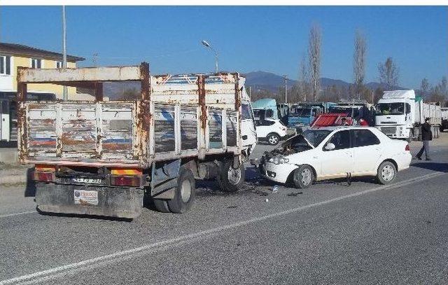 Hisarcık’ta Trafik Kazası; 1 Yaralı