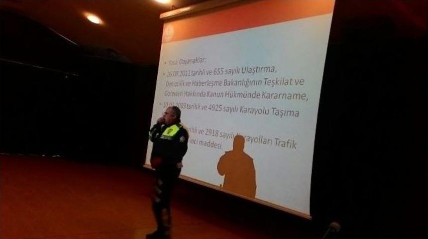 Aliağa&rsquo;da Okul Servis Şof&ouml;rlerine Eğitim