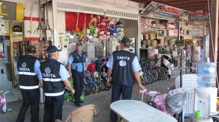 Tarsus Zabıtasından Kaldırım İşgaline Son