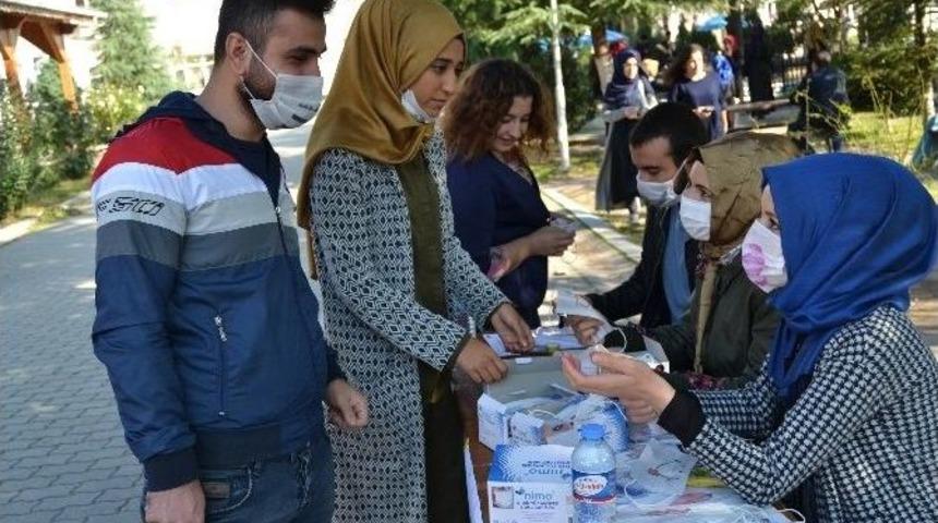 Sa&uuml;&rsquo;l&uuml; &Ouml;ğrenciler L&ouml;semiye Dikkat &Ccedil;ekmek İ&ccedil;in Bilgilendirme Standı A&ccedil;tı