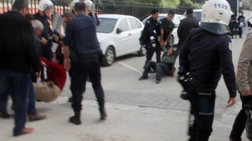 Hatay&rsquo;da Basın A&ccedil;ıklaması Yapmak İsteyen Grup G&ouml;zaltına Alındı