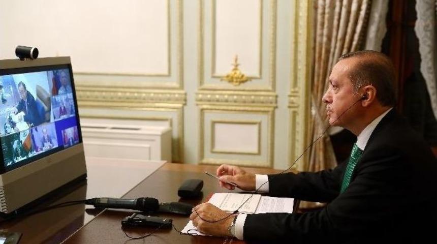 Cumhurbaşkanı Erdoğan, Liderler Arası Telekonferansa Katıldı