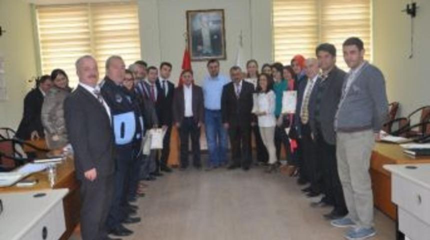 İ&ccedil; Kontrol Sistemi Eğitiminin Katılım Sertifikaları Verildi