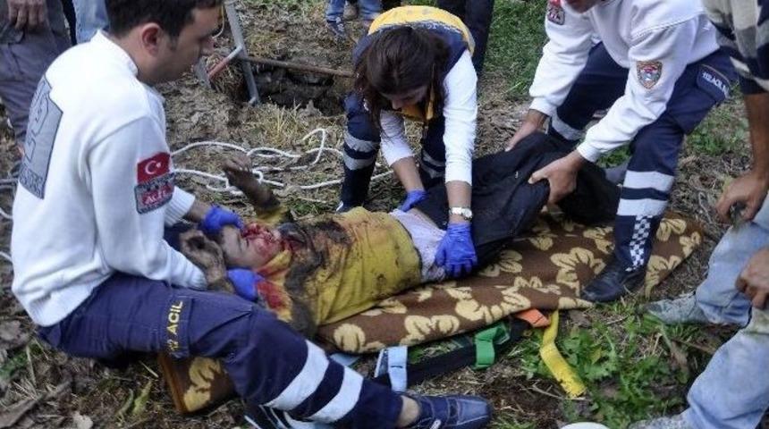 10 Metrelik Kuyudan Sağ Kurtuldu