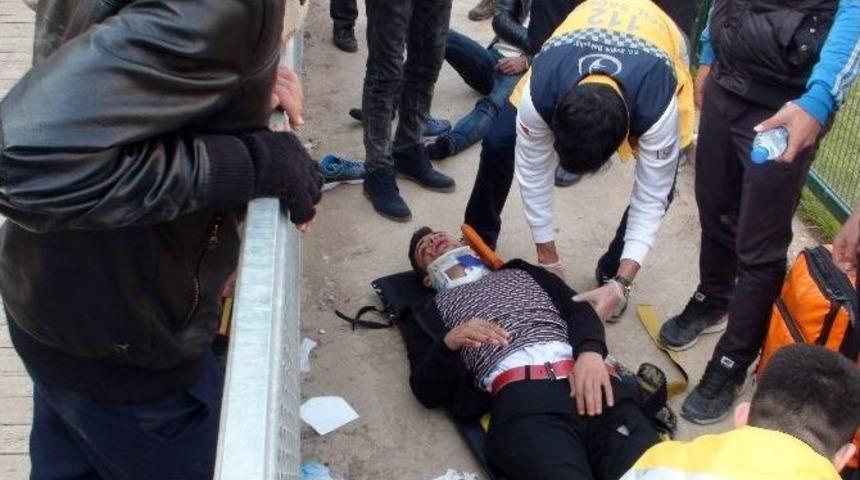 50 Metrelik U&ccedil;uruma Yuvarlanan Yaralılar G&uuml;&ccedil;l&uuml;kle &Ccedil;ıkartıldı