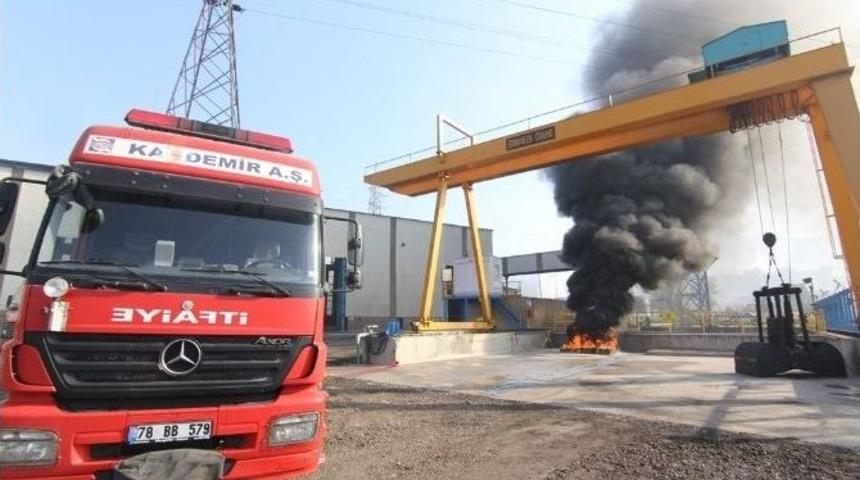 Kardemir&rsquo;de İsg Tatbikatı Ger&ccedil;ekleştirildi