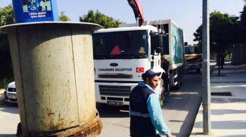 Yunusemre&rsquo;de Konteynerler Yenileniyor