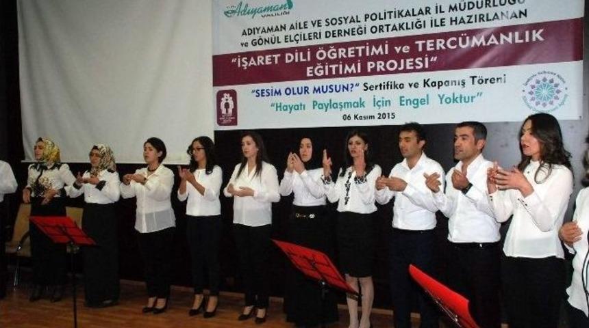 ’işaret Dili Öğretimi Ve Tercümanlık Eğitimi’ Sertifikaları Verildi