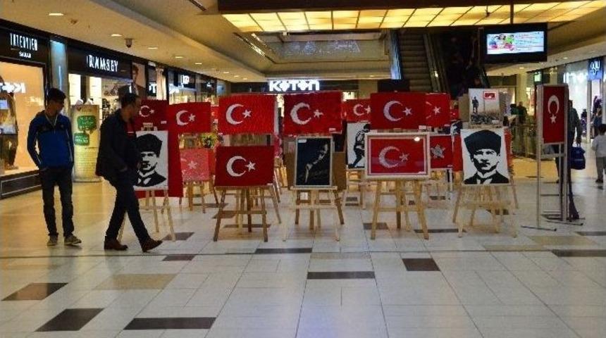 Miniklerin Bayrak Ve Atat&uuml;rk Proje &Ccedil;alışması İlgi G&ouml;rd&uuml;