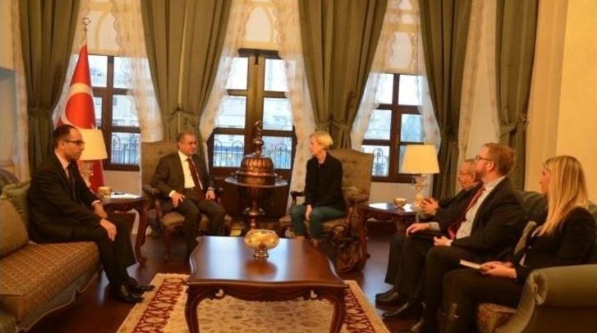 Abd&rsquo;nin Adana Konsolosu Spech, Vali Tapsız&rsquo;ı Ziyaret Etti