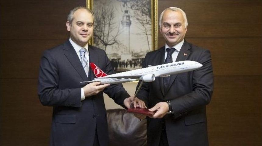 Bakan &Ccedil;ağatay Kılı&ccedil;, Thy Genel M&uuml;d&uuml;r&uuml; Kotil&rsquo;i Kabul Etti