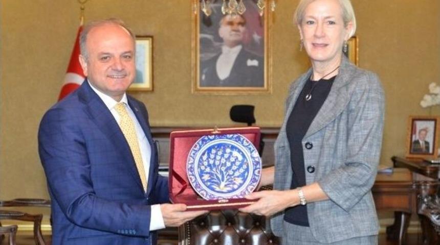 Abd Konsolosu Specht&rsquo;ten Vali &Ccedil;akacak&rsquo;a Ziyaret