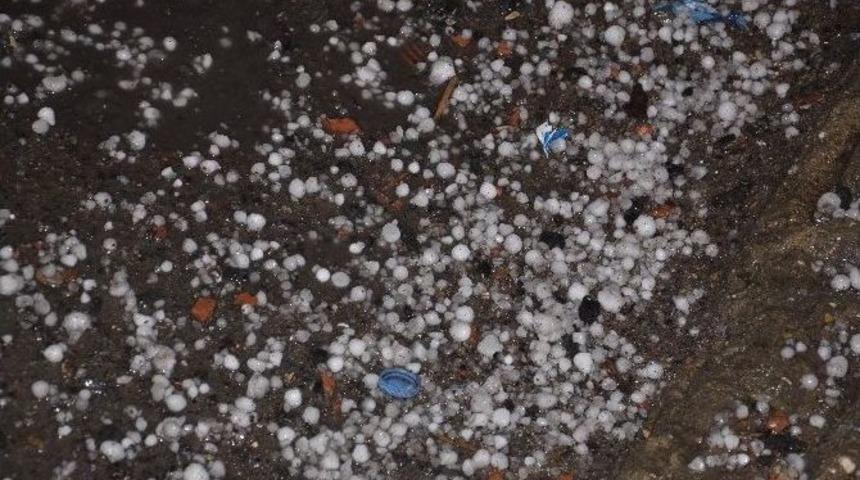 Sinop&rsquo;ta Dolu Ve Kar Yağışı