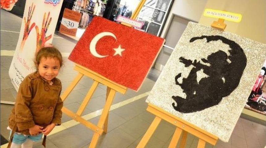 Forum Magnesia&rsquo;da Anaokulu &Ouml;ğrencilerinden &lsquo;atat&uuml;rk&rsquo; Konulu Sergi