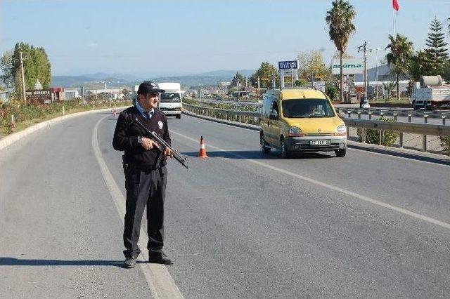 Alanya-antalya Yolunda Emniyetten G-20 Denetimi