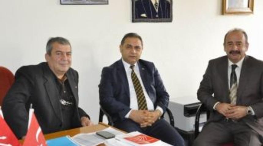 G&uuml;r&uuml;n Belediye Başkanı &Ccedil;ift&ccedil;i&rsquo;den, Chp İl&ccedil;e Başkanı K&uuml;&ccedil;&uuml;k&rsquo;e Ziyaret