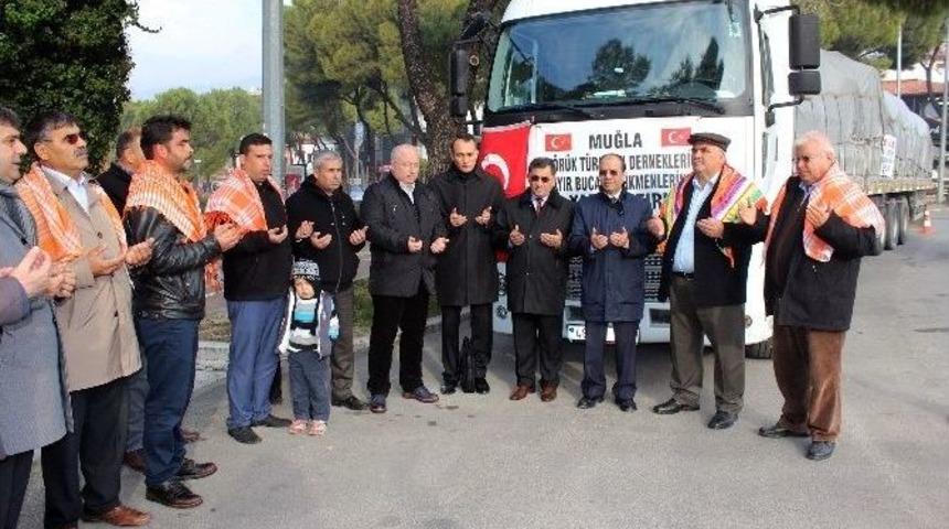 T&uuml;rkmenlere Yardım Tır&rsquo;ı Yola &Ccedil;ıktı