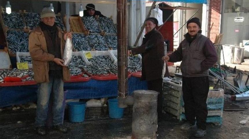 Devrekani&rsquo;de Pazarı Soğuk Ve Yağış Vurdu