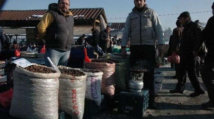 Aşırı Soğuklar Kestane Satışlarını Olumsuz Etkiledi
