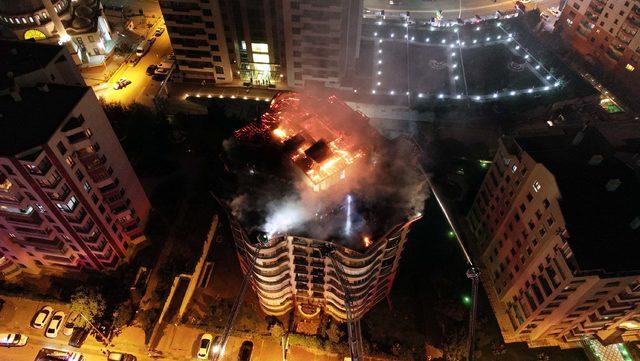 Ankara'da korkutan yangın