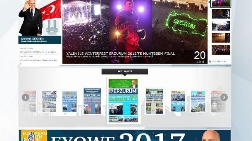 Erzurum B&uuml;y&uuml;kşehir Belediyesi, İnternette T&uuml;rkiye Birincisi Oldu