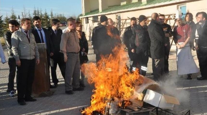 Sandıklı&rsquo;da Termal Otellerde Yangın Tatbikatı Yapıldı