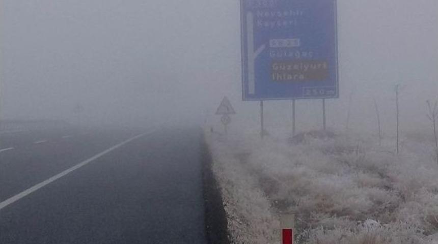 Aksaray&rsquo;da Yoğun Sis