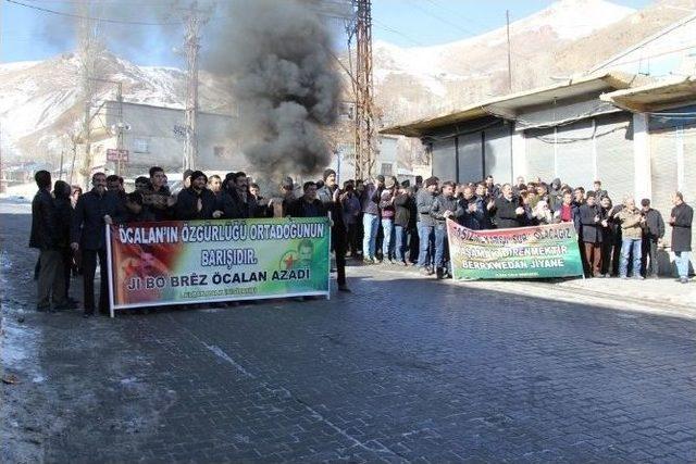 Başkale’de Protesto