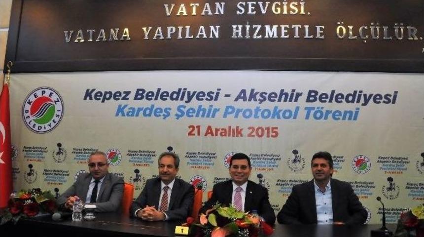 Akşehir İle Kepez Kardeş Şehir Oldu